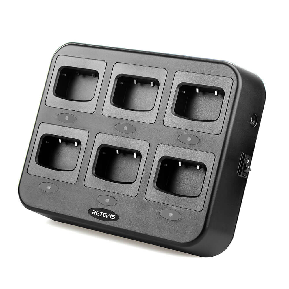 Retevis RTC777 Six-Way Multi-Unit Charger (CA/US 110V Plug)
