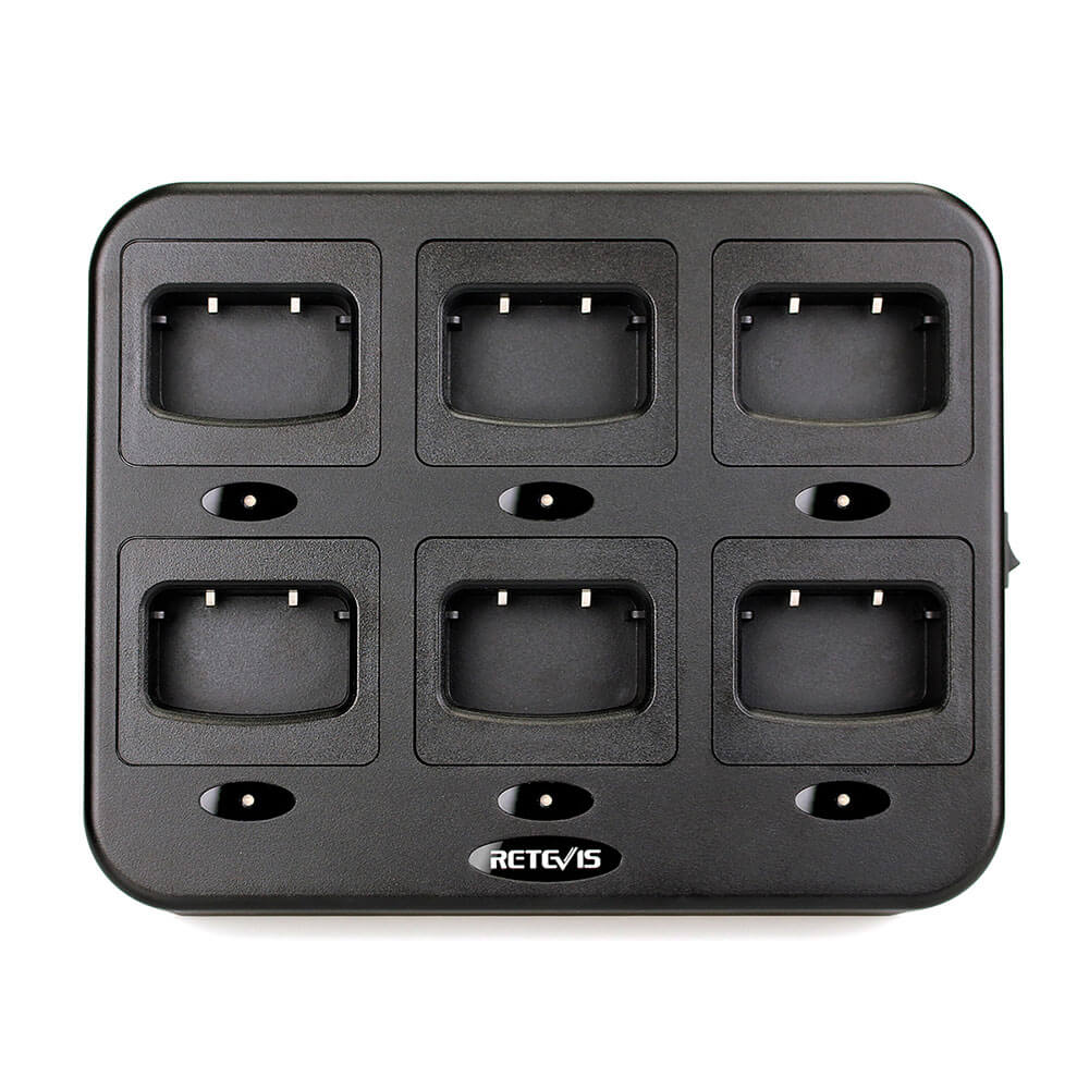 Retevis RTC777 Six-Way Multi-Unit Charger (CA/US 110V Plug)