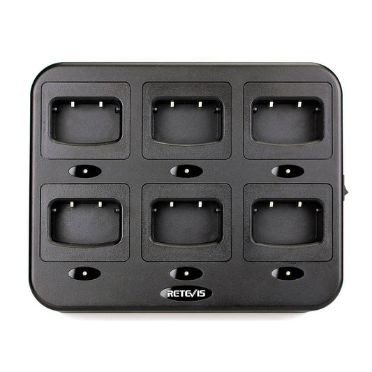 Retevis RTC777 Six-Way Multi-Unit Charger (CA/US 110V Plug)