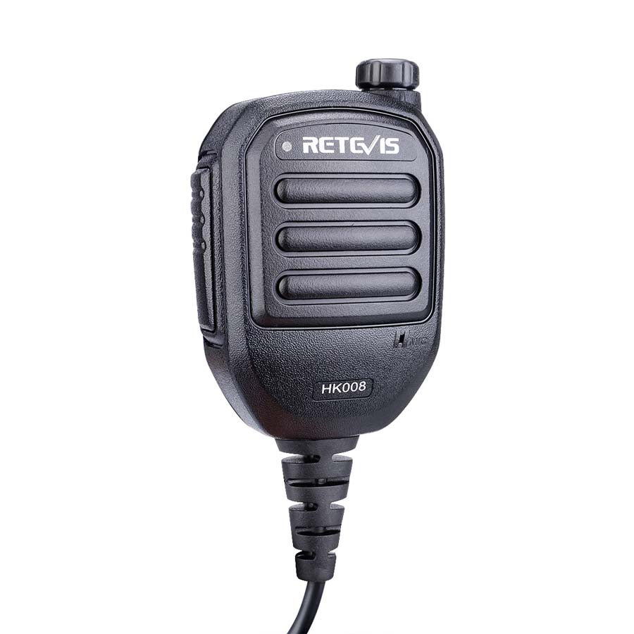 Retevis HK008 Active Amplified Speaker Mic (Kenwood 2-Pin)