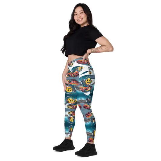 Crossover leggings with pockets - 2XS