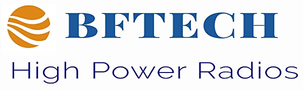 Logo for BFTECH High Power Radios on BF-F8RT UV-5R dual band amateur ham radio pack