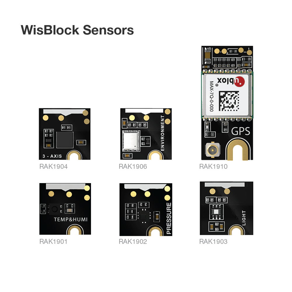 Various electronic sensor modules.