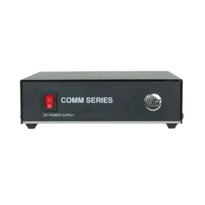 Black DC power supply.