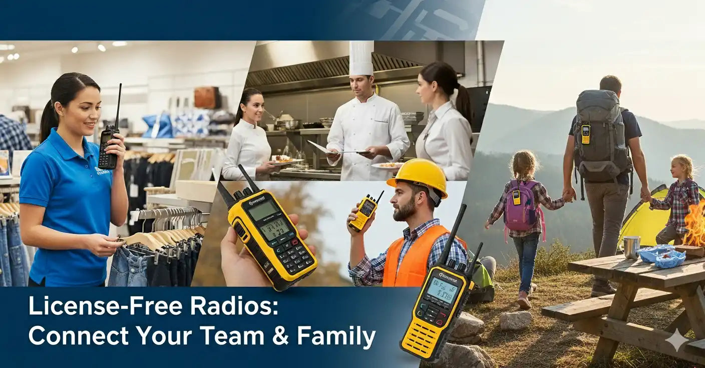 License-free radios for communication
