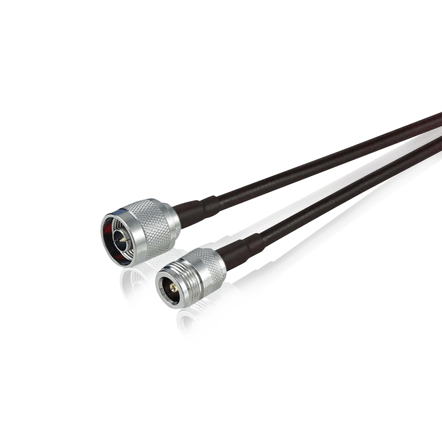 RF coaxial cable assemblies with N-type connectors.