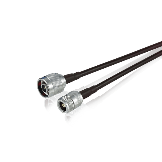 RF coaxial cable assemblies with N-type connectors.