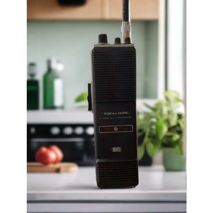 Black Realistic walkie-talkie.