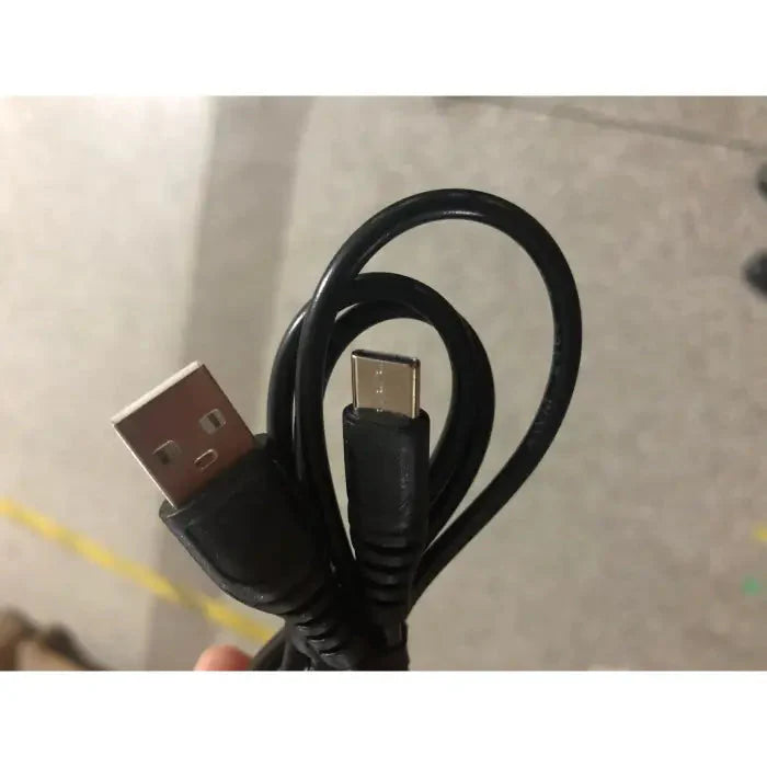 Black USB-A to USB-C cable.