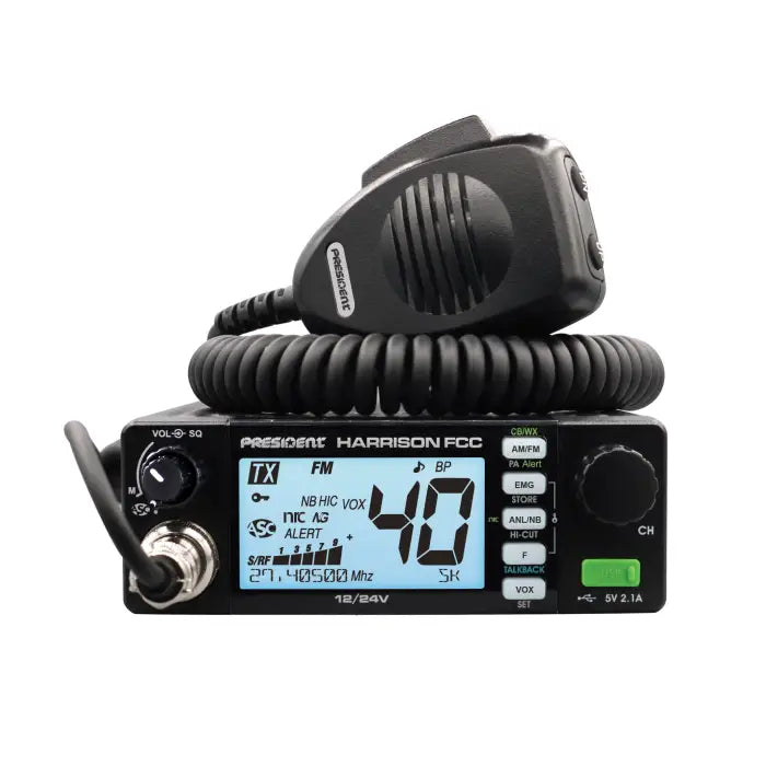 President Harrison FCC 40 Channel AM / FM CB Radio