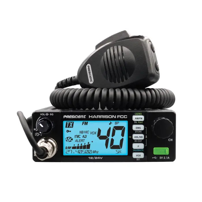 President Harrison FCC 40 Channel AM / FM CB Radio