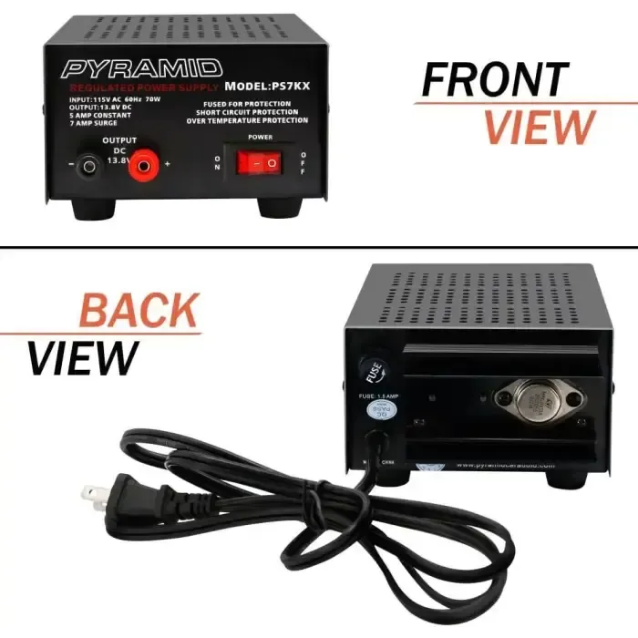 Pyramid PS7KX 5A Linear Power Supply | Canada – Fleetwood Digital