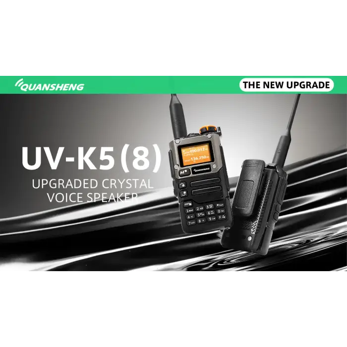 Quansheng UV-K5(8) Upgrade Version Portable Handheld Multiband Amateur Ham  – Fleetwood Digital