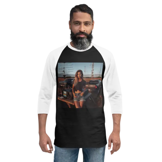 Man wearing a t-shirt.