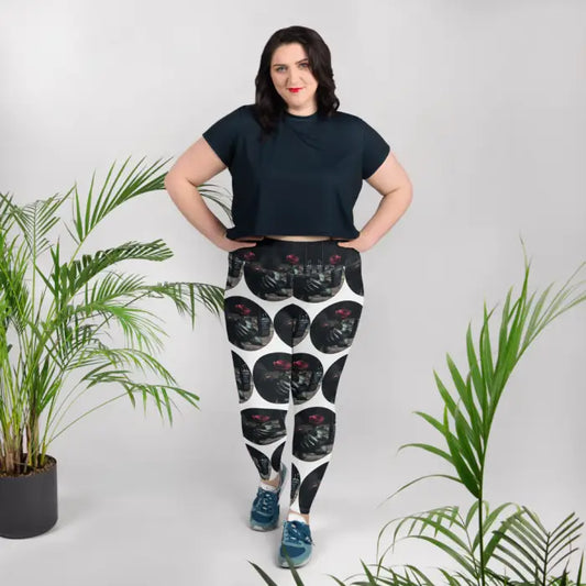 RadioWave Activewear Echoes of Romance All-Over Print Plus