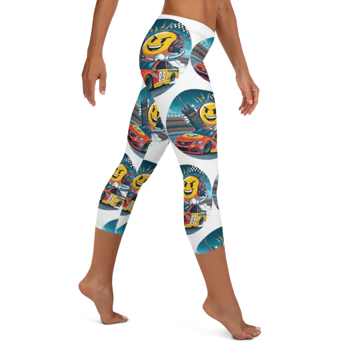 RadioWave Activewear Handy On The Track Capri Leggings