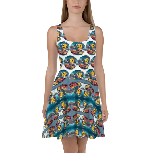 RadioWave Activewear Handy On The Track Skater Dress - XS