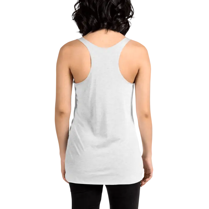 White racerback tank top.