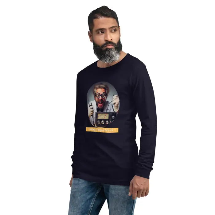 Long-sleeved graphic tee.