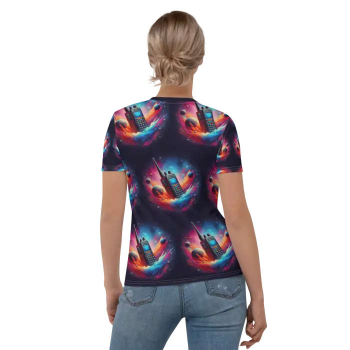 RadioWave Activewear Space Radio Nubula Women’s T-shirt