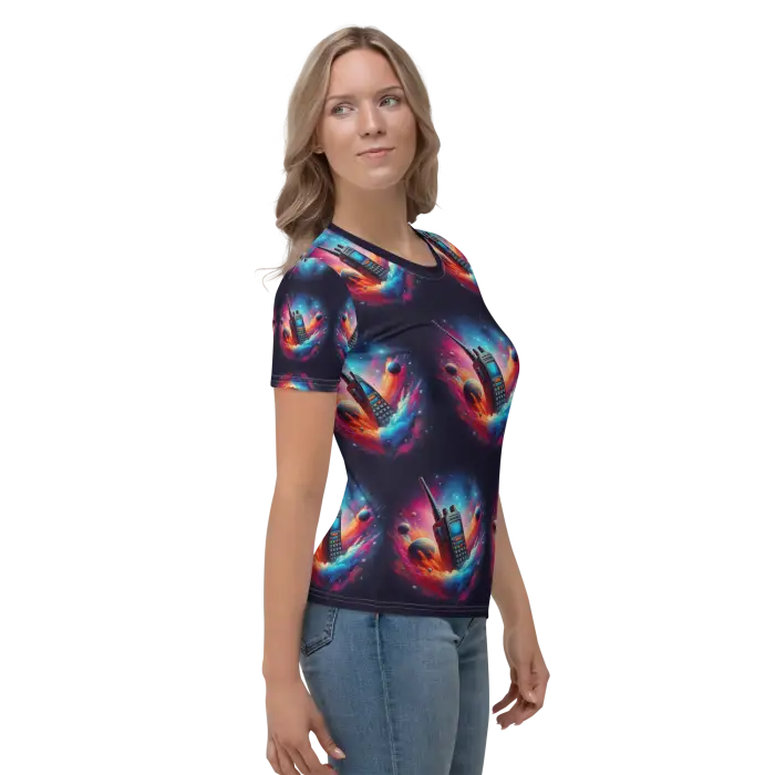 RadioWave Activewear Space Radio Nubula Women’s T-shirt