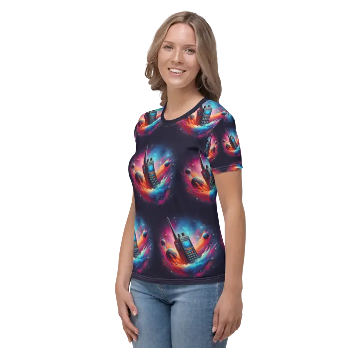 RadioWave Activewear Space Radio Nubula Women’s T-shirt
