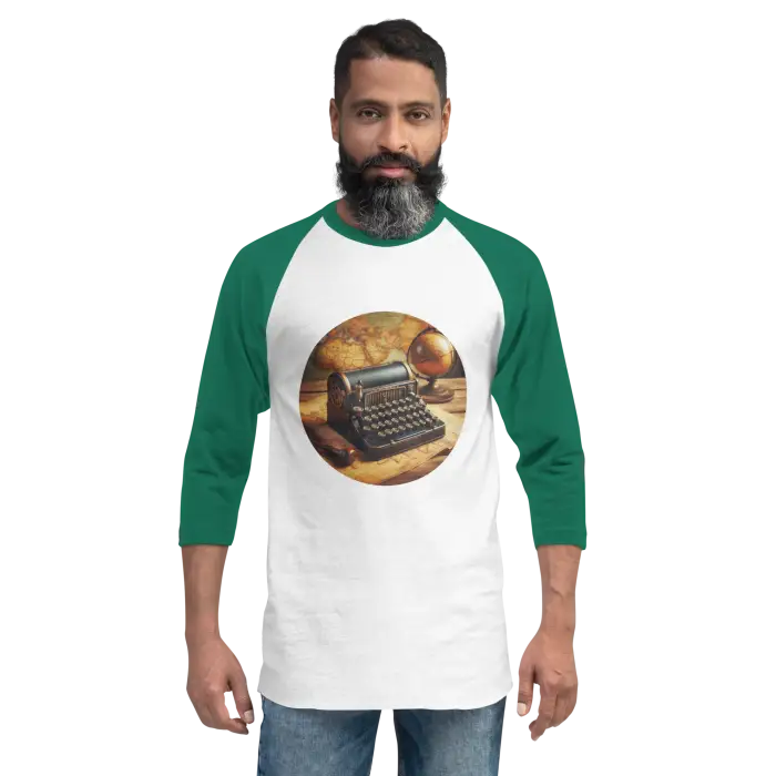 Man wearing a typewriter t-shirt.
