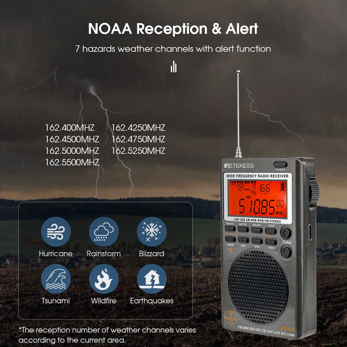 Weather alert radio.
