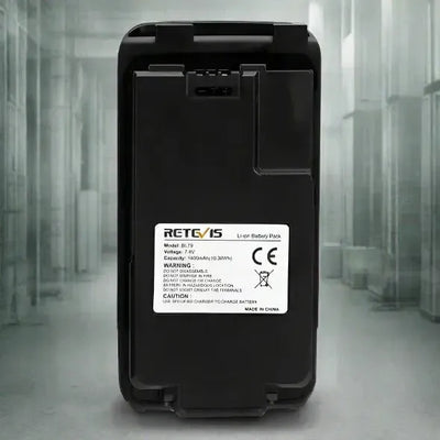 Black Li-ion battery pack.