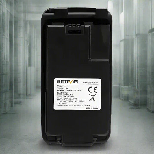 Black Li-ion battery pack.