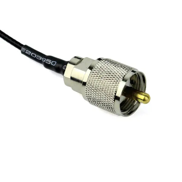 Coaxial cable with N-type connector.