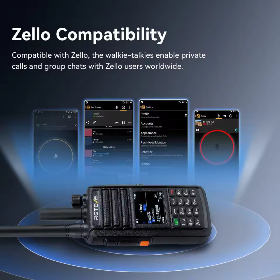 Retevis MateTalk L2 Hybrid 4G LTE PoC & Analog Two-Way Amateur Ham Radio
