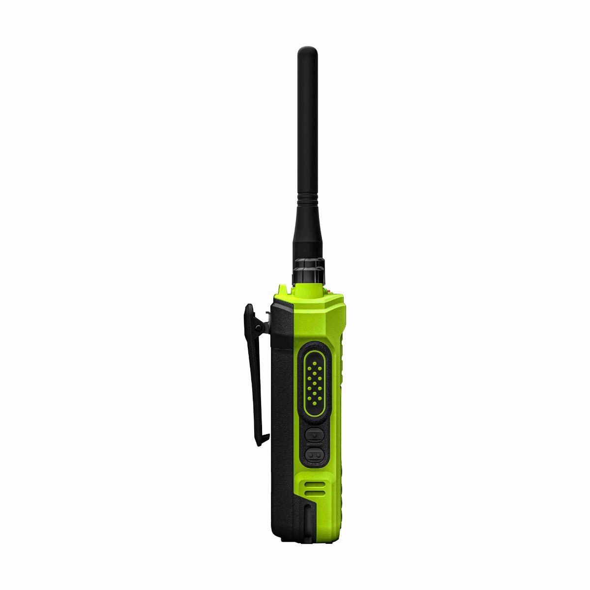 Black and neon green walkie-talkie.