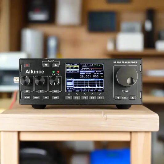 Black HF SDR transceiver.