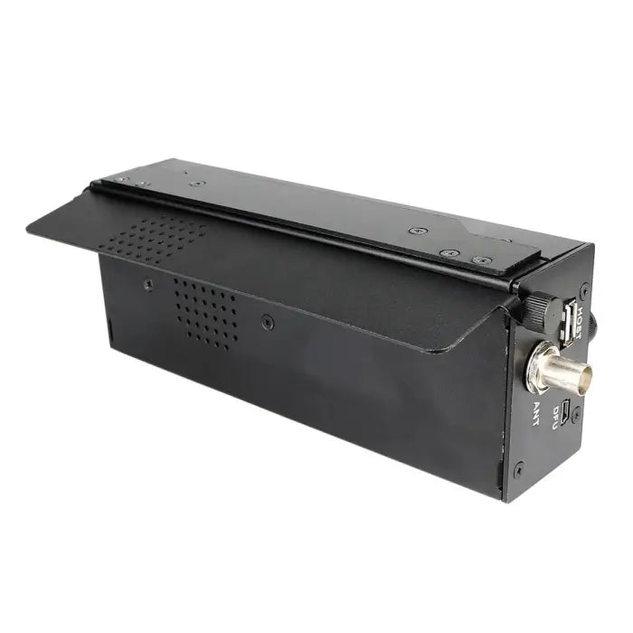 Black metal electronic device.