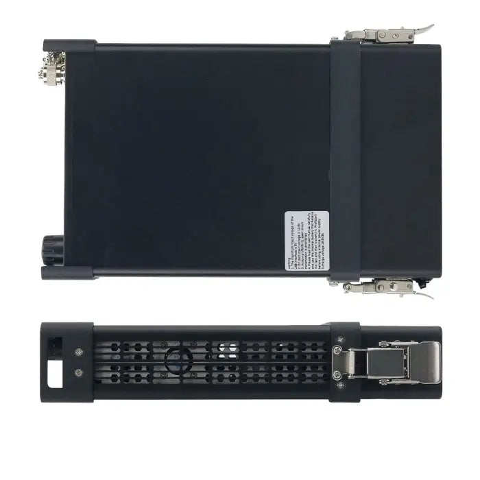 Black rectangular electronic module.
