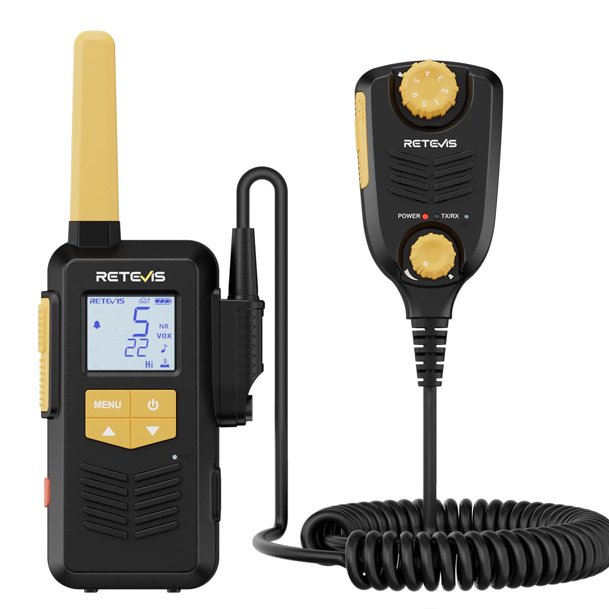 Retevis EZTalk 2S IP67 Waterproof 5W GMRS Skiing Radio (USA Only)