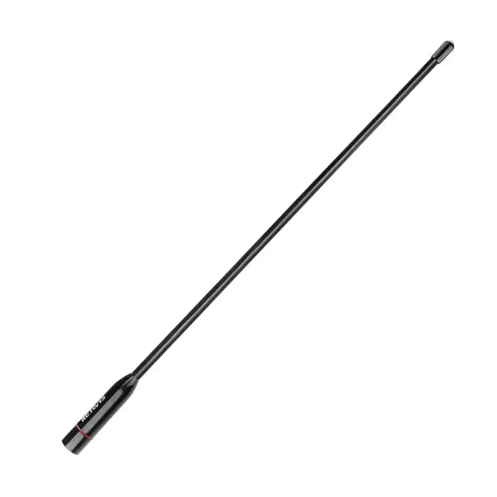 Black telescopic antenna.