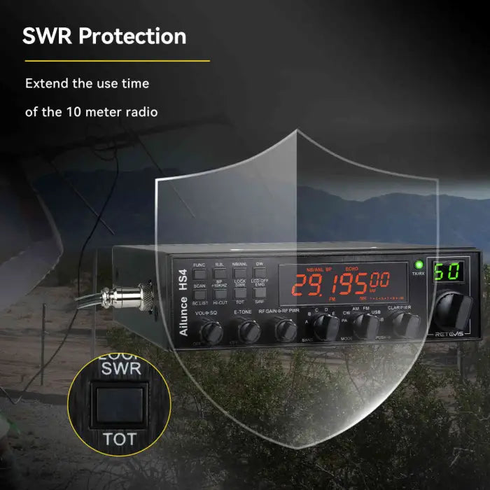 Black Ailunce HS4 radio.