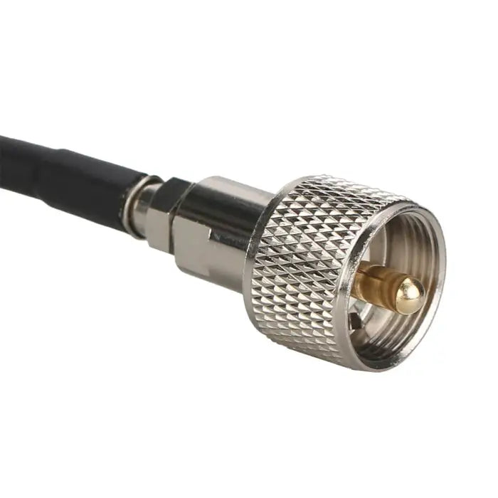 Coaxial cable with N-type connector.