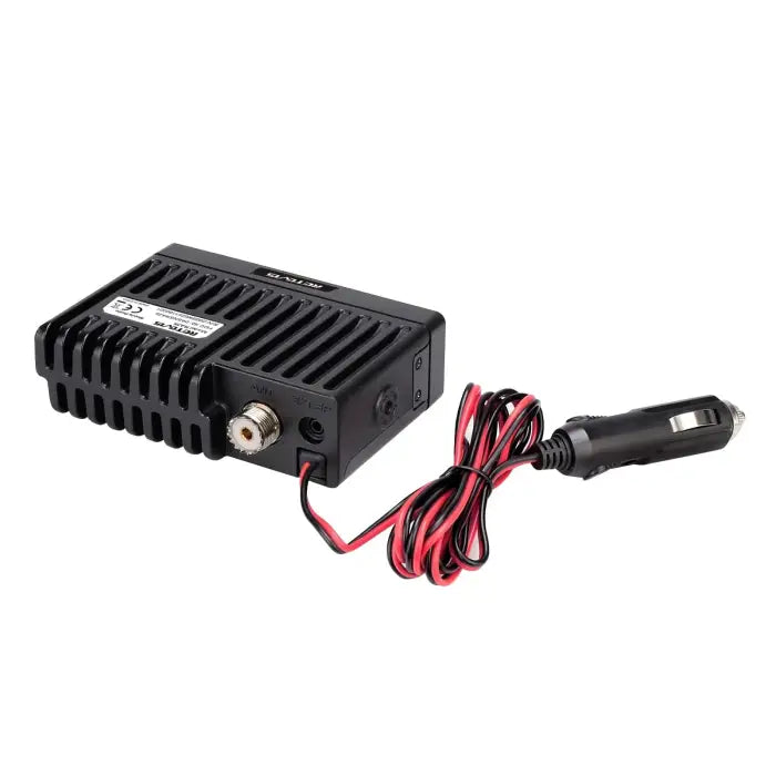 Black CB radio with power cord.