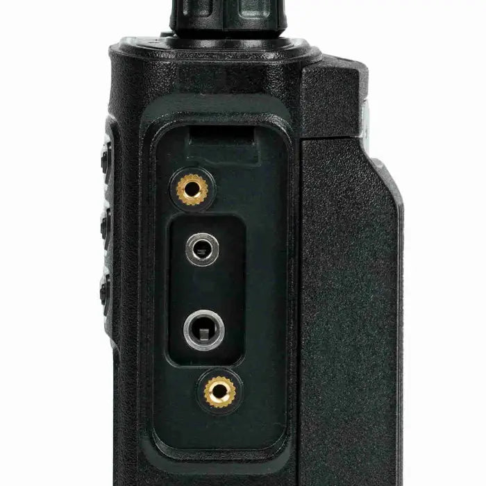 Walkie-talkie side ports.