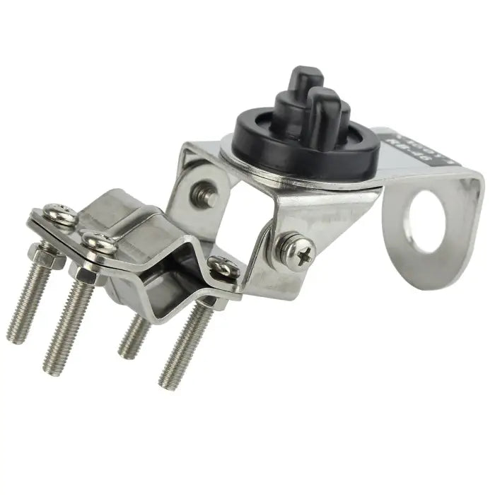 Metal antenna mounting bracket.