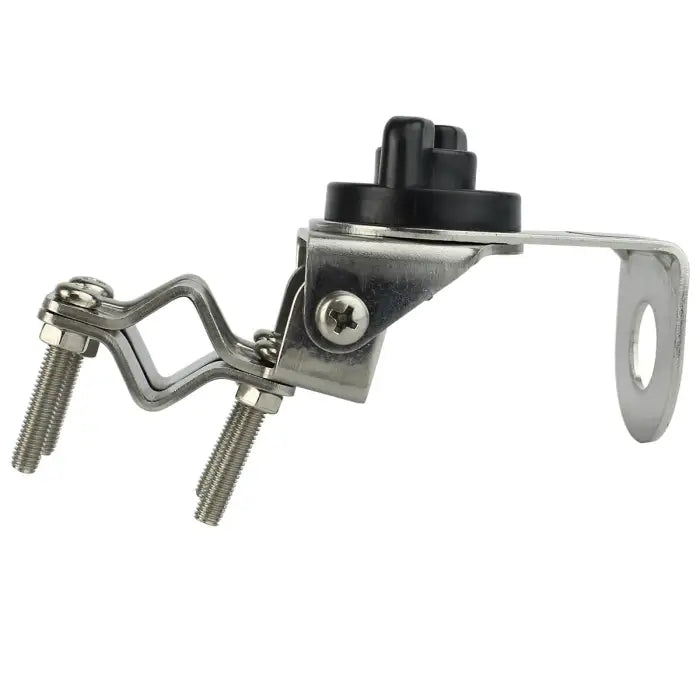 Metal antenna mounting bracket.
