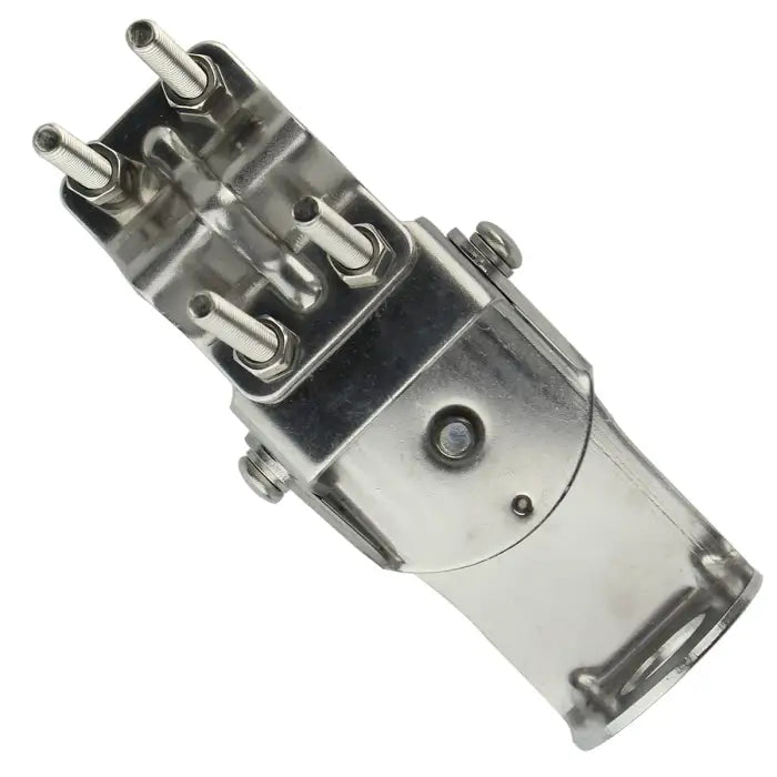 Metal welding torch head.
