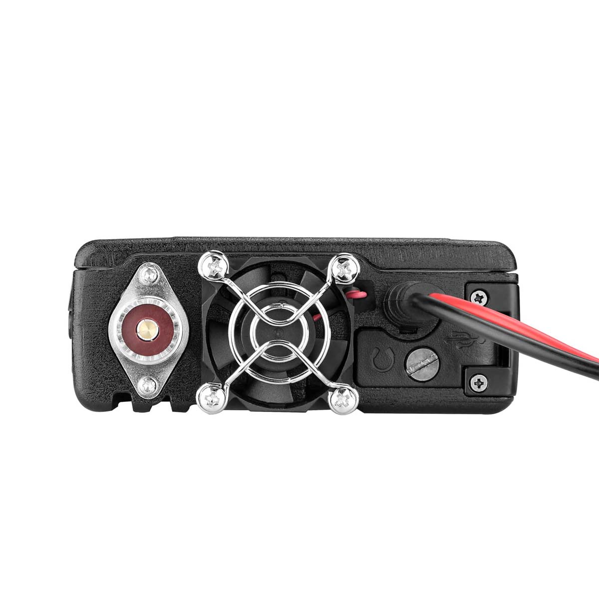 Radio transceiver rear panel.