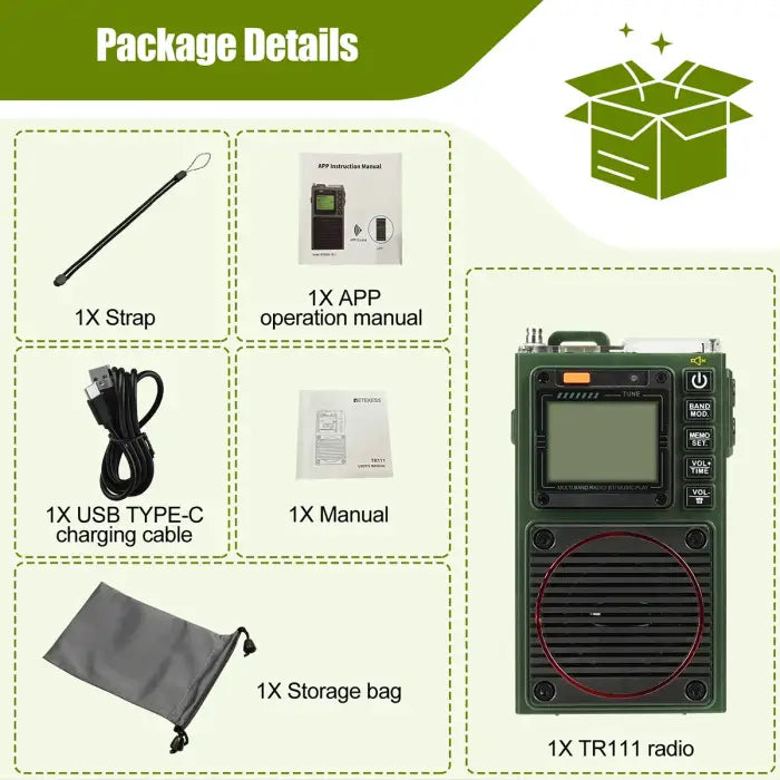 Radio package contents.