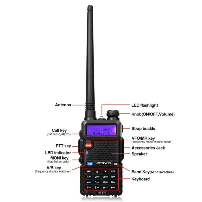 Retevis Rt5 Retevis RT5R 5W Dual Band Ham Radio | Fleetwood Digital Canada