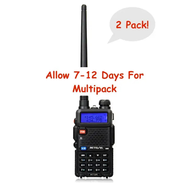 Handheld two-way radio with an LCD display and keypad.