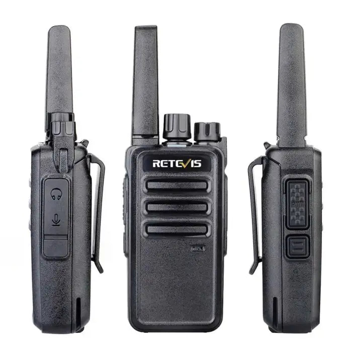 Black walkie-talkie set.